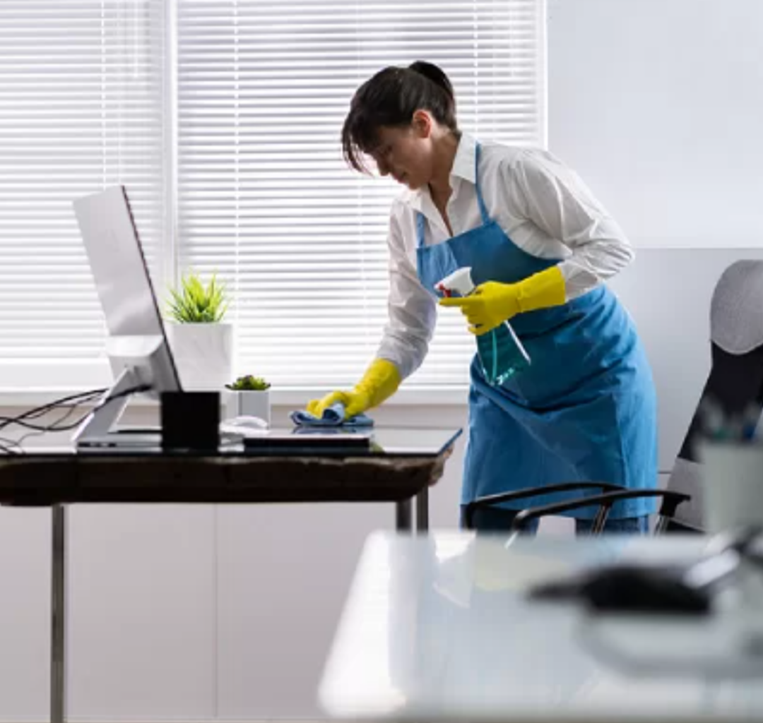 Professionally cleaned office